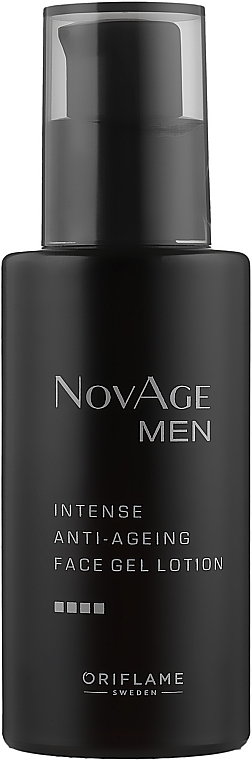 Увлажняющий гель-крем против старения кожи - Oriflame NovAge Men Intense Anti-Ageing Face Gel Lotion — фото N1