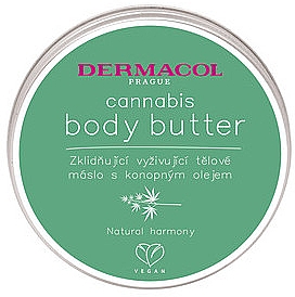 Успокаивающий и питательный баттер для тела с конопляным маслом - Dermacol Cannabis Body Butter — фото N2
