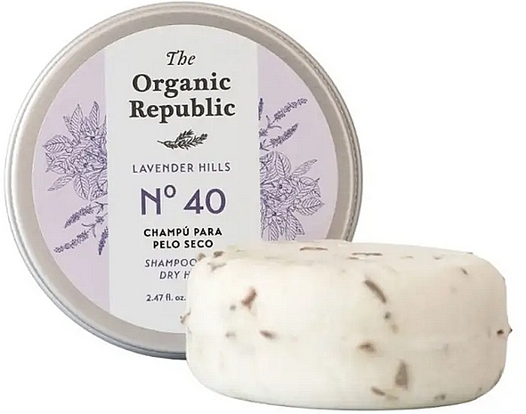 Твердий шампунь для волосся «Лаванда» - The Organic Republic Lavender Hills Shampoo — фото N1