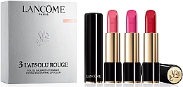 Духи, Парфюмерия, косметика Набор - Lancome L´Absolu Rouge Lipcolor Trio Set (lipstick/3.4g*3)