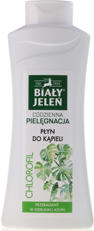 Гель-пена для ванны и душа с хлорофиллом - Bialy Jelen Hypoallergenic Bath Lotion — фото N2