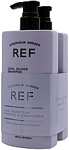 Набір - REF Cool Silver Duo Set (shm/600ml + cond/600ml) — фото N1