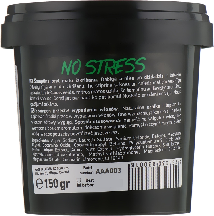 Шампунь против выпадения волос - Beauty Jar No Stress Shampoo Against Hair Loss — фото N3