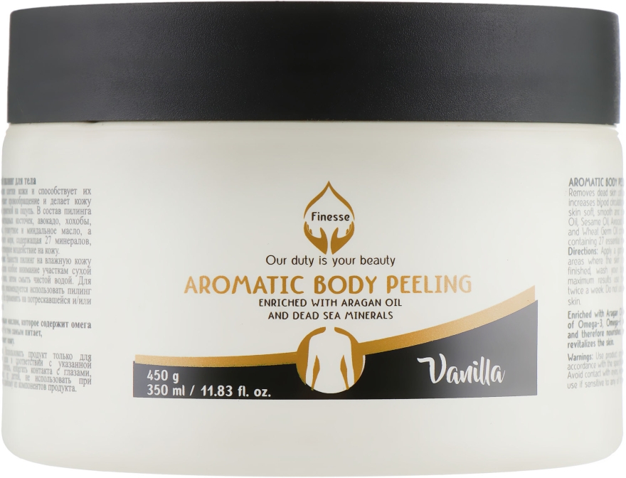 Антивіковий пілінг для тіла "Ваніль" - Finesse Aromatic Body Peeling Vanilla — фото N1