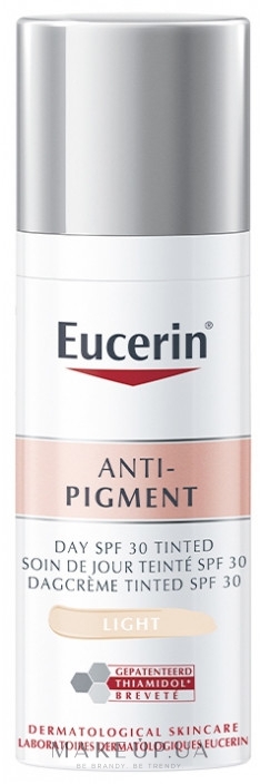 Тональний крем - Eucerin Anti-Pigment Tinted Day Care SPF30 — фото Light