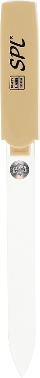 Пилочка хрустальная в пластиковом чехле 98-1352, 135 мм, бежевая - SPL — фото N2
