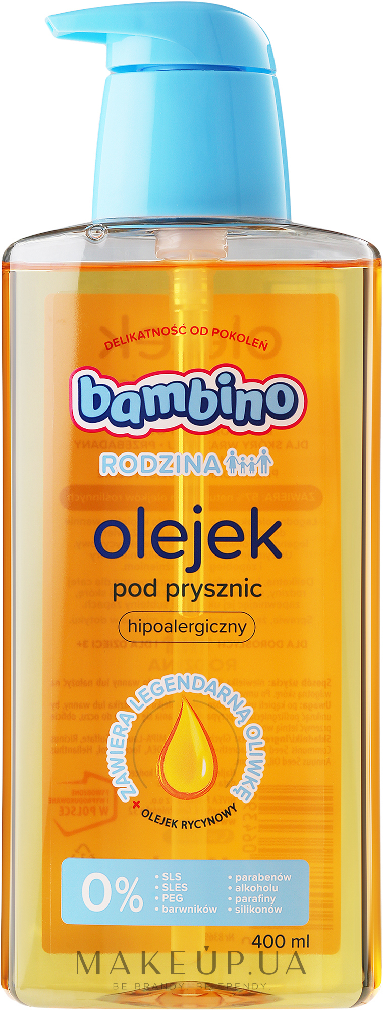 Олія для душу - Bambino Family Oil Foaming Bath Shower — фото 400ml