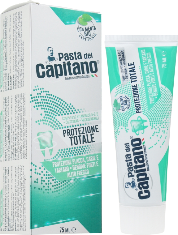 Зубна паста "Повний захист" - Pasta Del Capitano Dentifricio Protezione Totale — фото N1