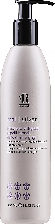 Маска для волосся для нейтралізації жовтизни - RR Line Silver Star Anti Yellow Mask