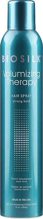 Лак для волосся сильної фіксації - BioSilk Volumizing Therapy Hairspray Strong Hold — фото N1