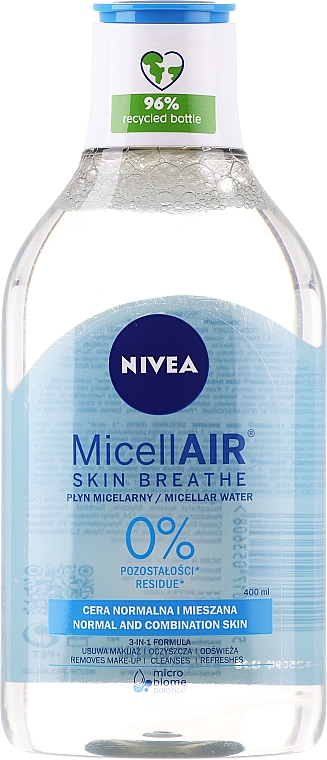 Мицеллярная вода освежающая 3в1 для нормальной и комбинированной кожи - NIVEA Micellar Refreshing Water — фото N6