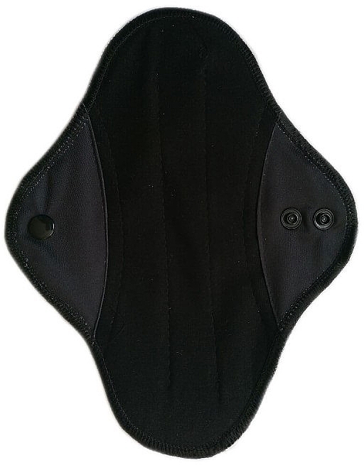 Багаторазова щоденна прокладка з бавовною, чорна - Soft Moon Ultra Comfort Regular — фото N1