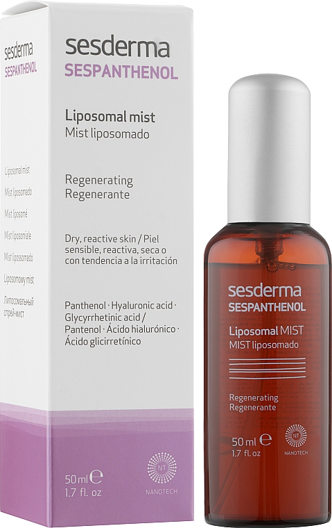 Спрей для чувствительной кожи - SesDerma Laboratories Sespanthenol Mist — фото N2