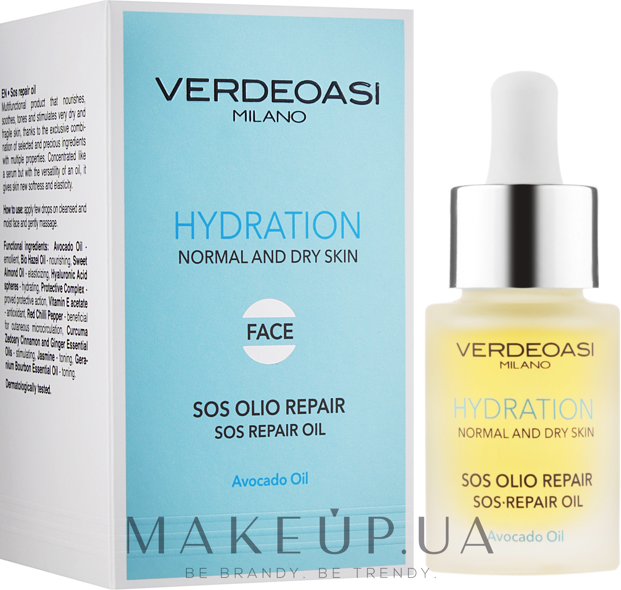 SOS-відновлювальна олія для обличчя - Verdeoasi Sos Repair Oil — фото 15ml