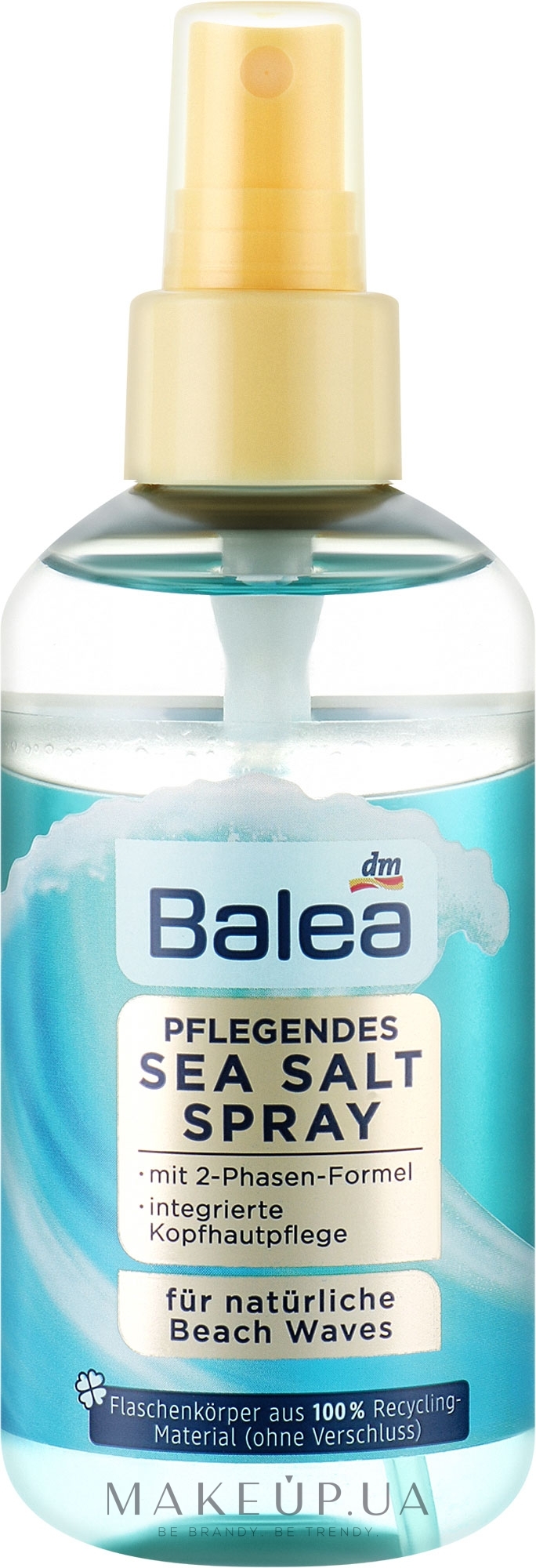 Двухфазный питательный спрей для волос с морской солью - Balea Sea Salt Spray Balea — фото 200ml