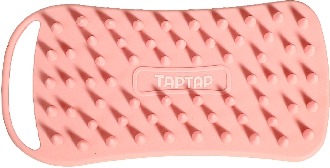 Силіконова щітка для тіла 2 в 1, рожева - Taptap — фото N2
