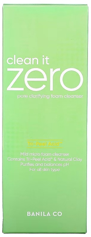 Очищающая пенка для умывания - Banila Co Clean It Zero Pore Clarifying Foam Cleanser — фото N2