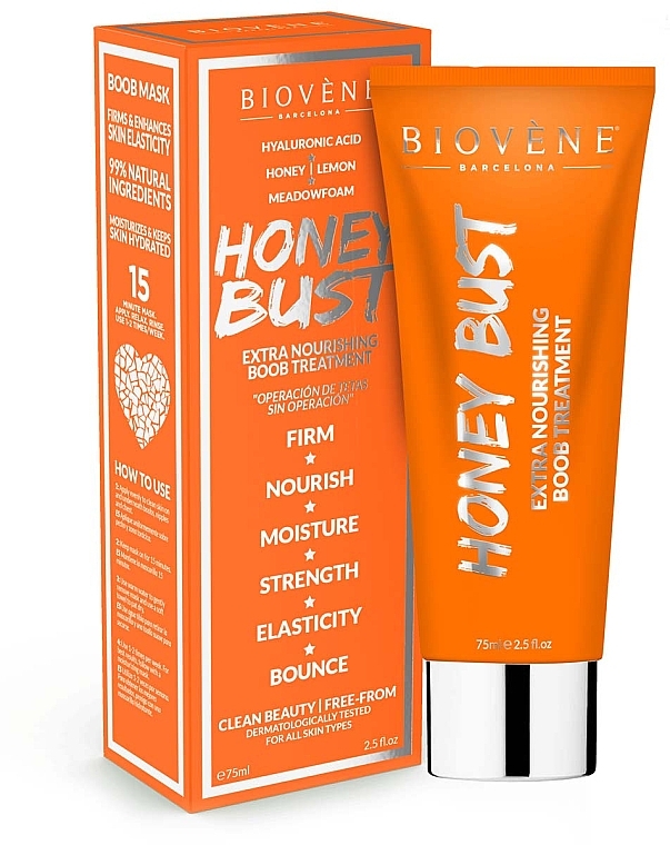 Укрепляющая питательная маска для груди - Biovene Honey Bust Extra Nourishing Boob Treatment — фото N1