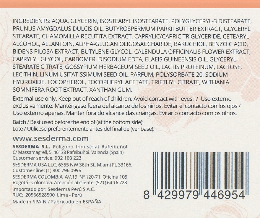 Антивозрастной крем для лица - SesDerma Laboratories Samay Creme Antienvelhecimento — фото N3