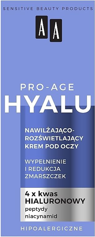 Зволожувальний крем для зони навколо очей - AA Hyalu Pro-Age Eye Cream — фото N2