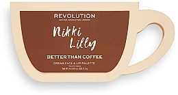 Палетка для макияжа лица и губ - Makeup Revolution X Nikki Lilly Coffee Cup Cream Face & Lip Palette — фото N2