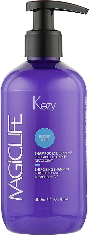 Шампунь зміцнювальний для світлого та знебарвленого волосся - Kezy Magic Life Energizzante Shampoo