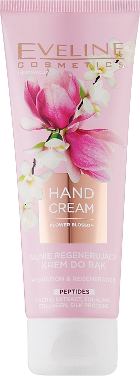 Регенерирующий крем для рук - Eveline Cosmetics Flower Blossom Regenerating Hand Cream — фото N1