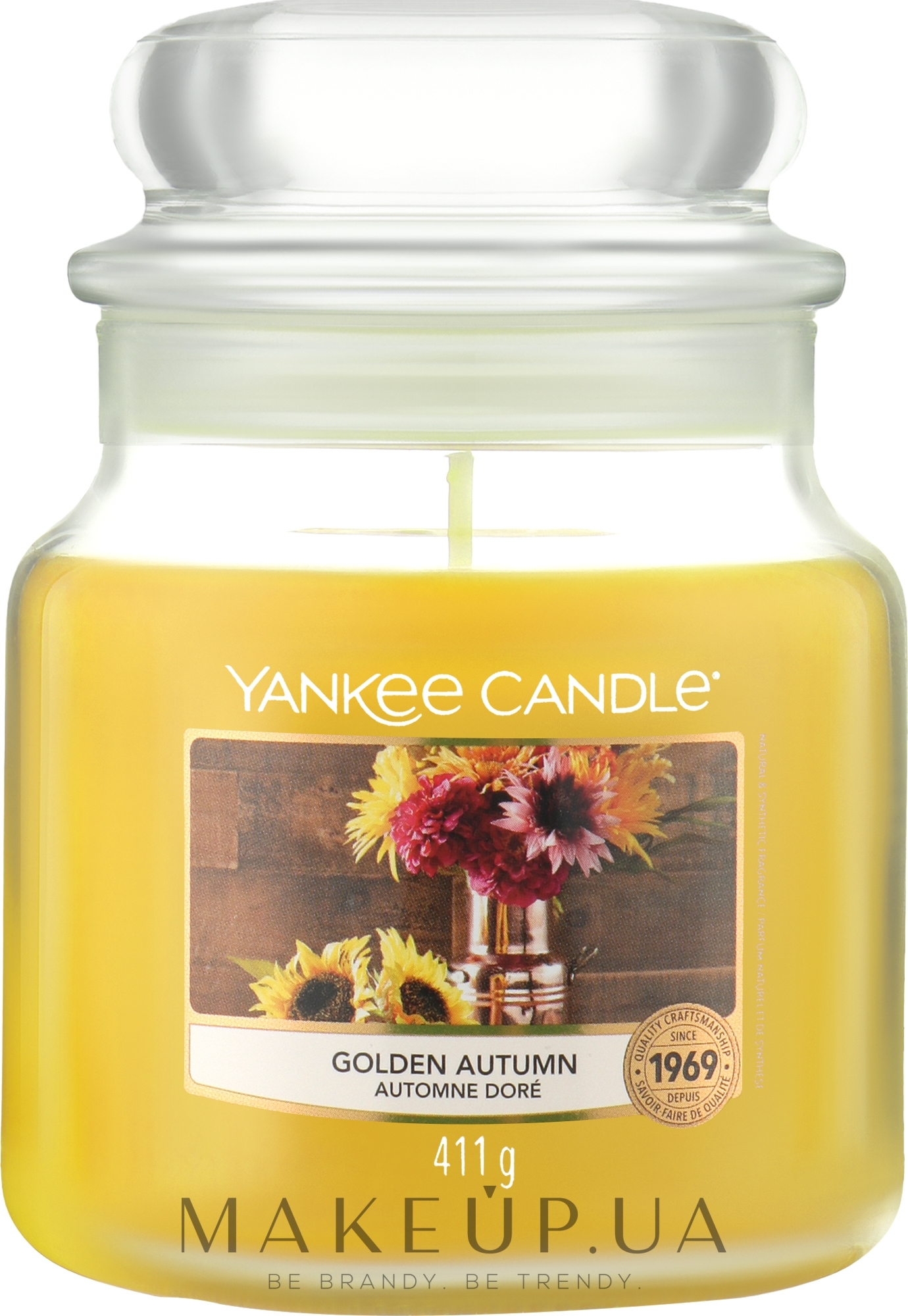 Ароматическая свеча в банке - Yankee Candle Fall In Love Golden Autumn — фото 411g