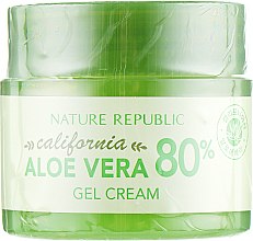 Парфумерія, косметика Гель-крем для обличчя, освіжальний - Nature Republic California Aloe Vera 80% Gel Cream