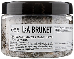 Духи, Парфюмерия, косметика Морская соль для ванн "Мята" - L:A Bruket No. 065 Sea Salt Bath Mint