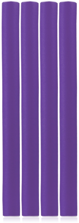 Бигуди-папильоты из неопрена, 4 шт, фиолетовые - Top Choice — фото N1