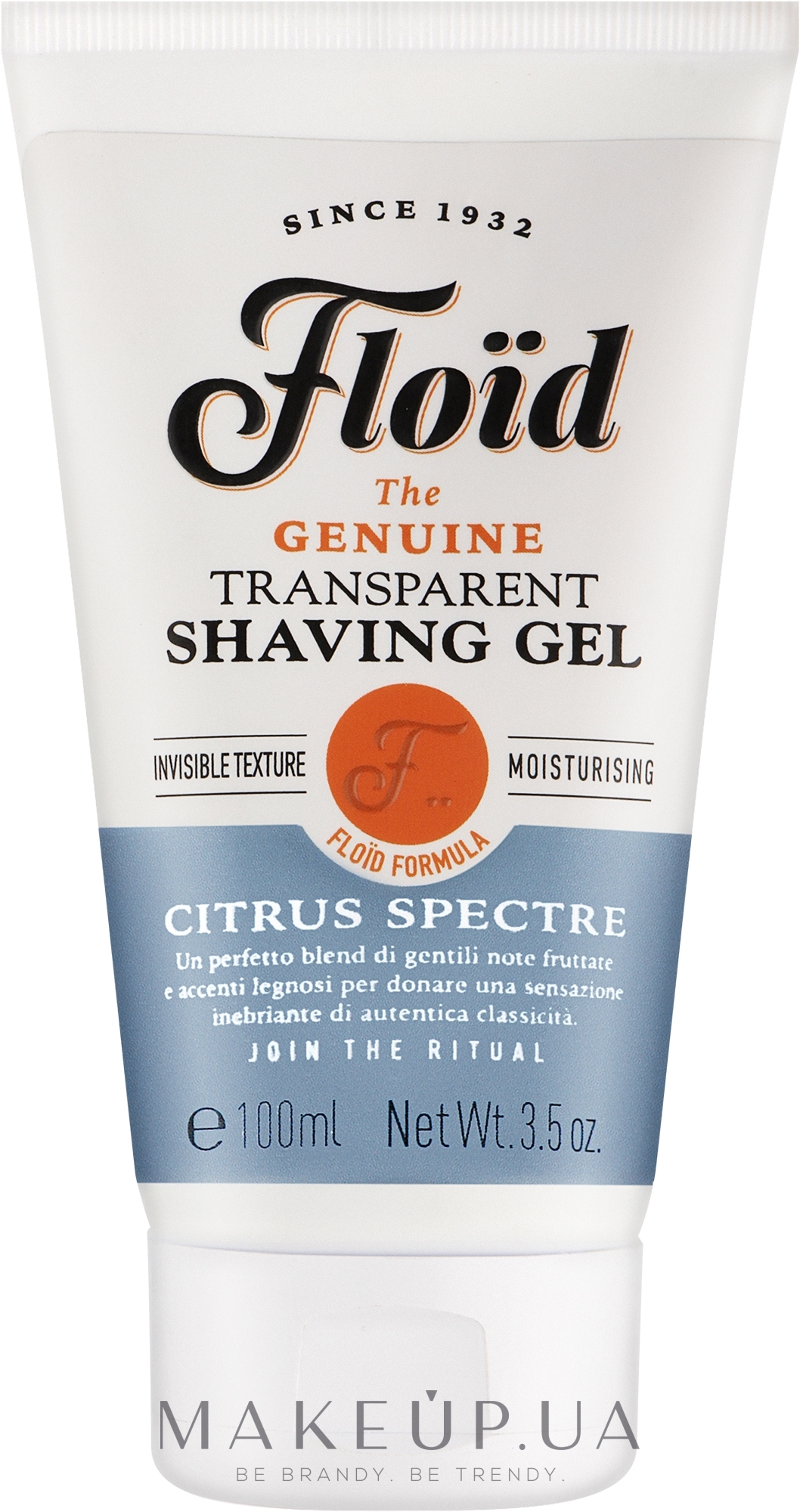 Прозрачный гель для бритья - Floid Citrus Spectre Shaving Gel — фото 150ml