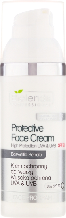 Захисний крем, SPF 50 - Bielenda Professional Protective Face Cream — фото N1