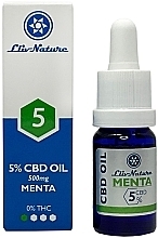 Парфумерія, косметика Олія насіння конопель  та м'яти - LliveNature 5 CBD% Organic Hemp Seed Oil And Mint