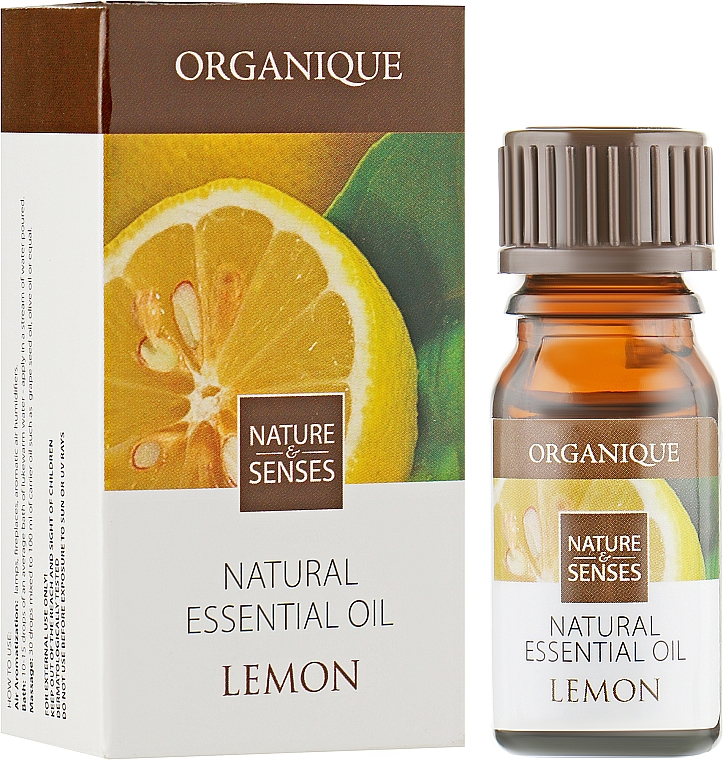 Эфирное масло "Лимон" - Organique Natural Essential Oil Lemon — фото N1