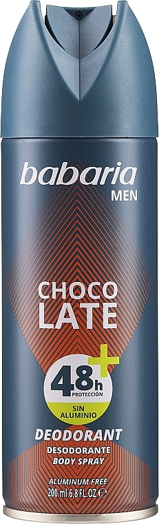 Дезодорант для мужчин "Шоколад" - Babaria Men Deodorant Men Chocolate Spray — фото N1