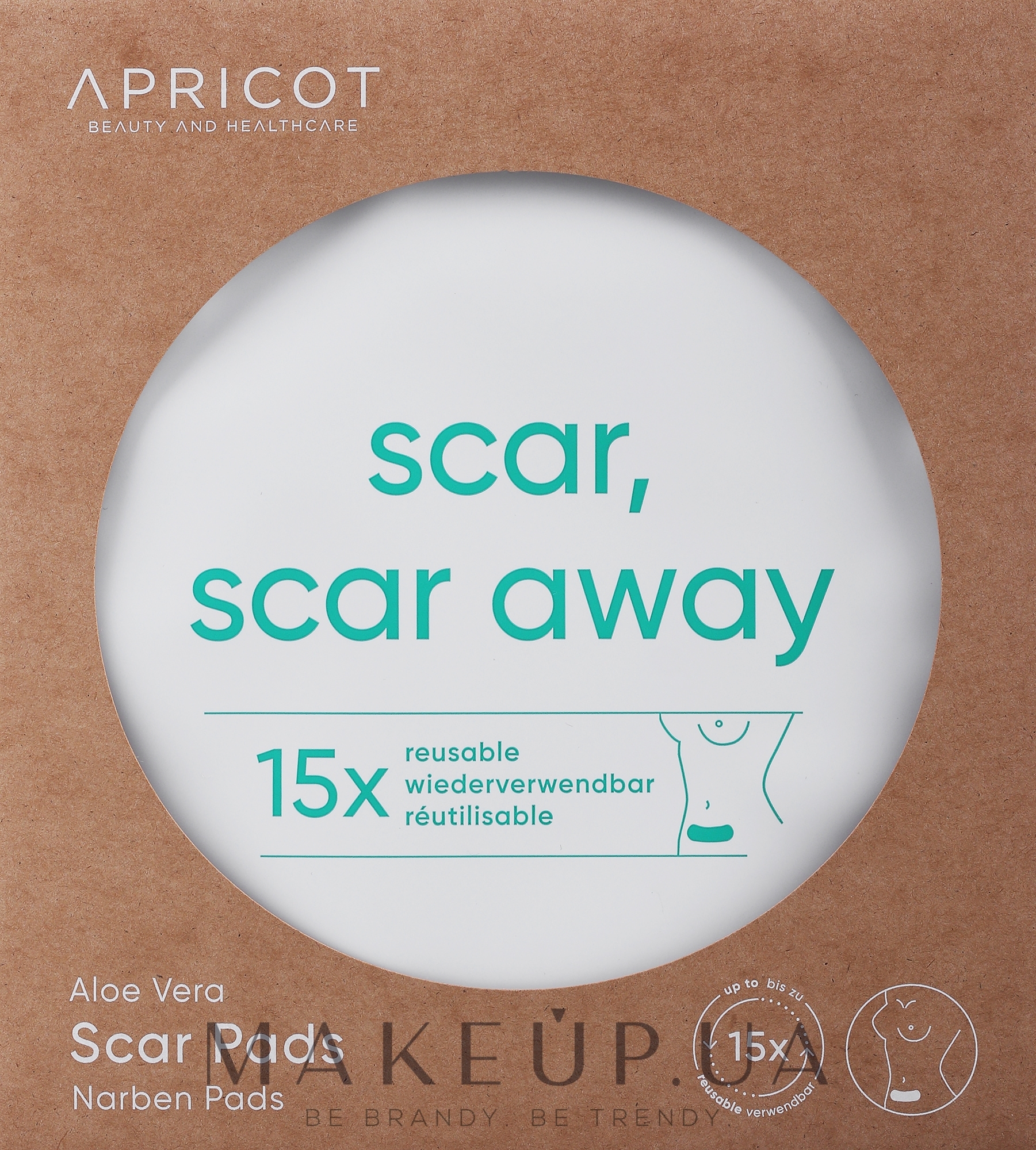 Патчи от рубцов с алоэ вера - Apricot Scar, Scar Away Aloe Vera Pads — фото 2шт