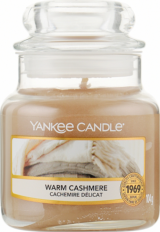 Ароматическая свеча в банке "Теплый кашемир" - Yankee Candle Warm Cashmere — фото N1