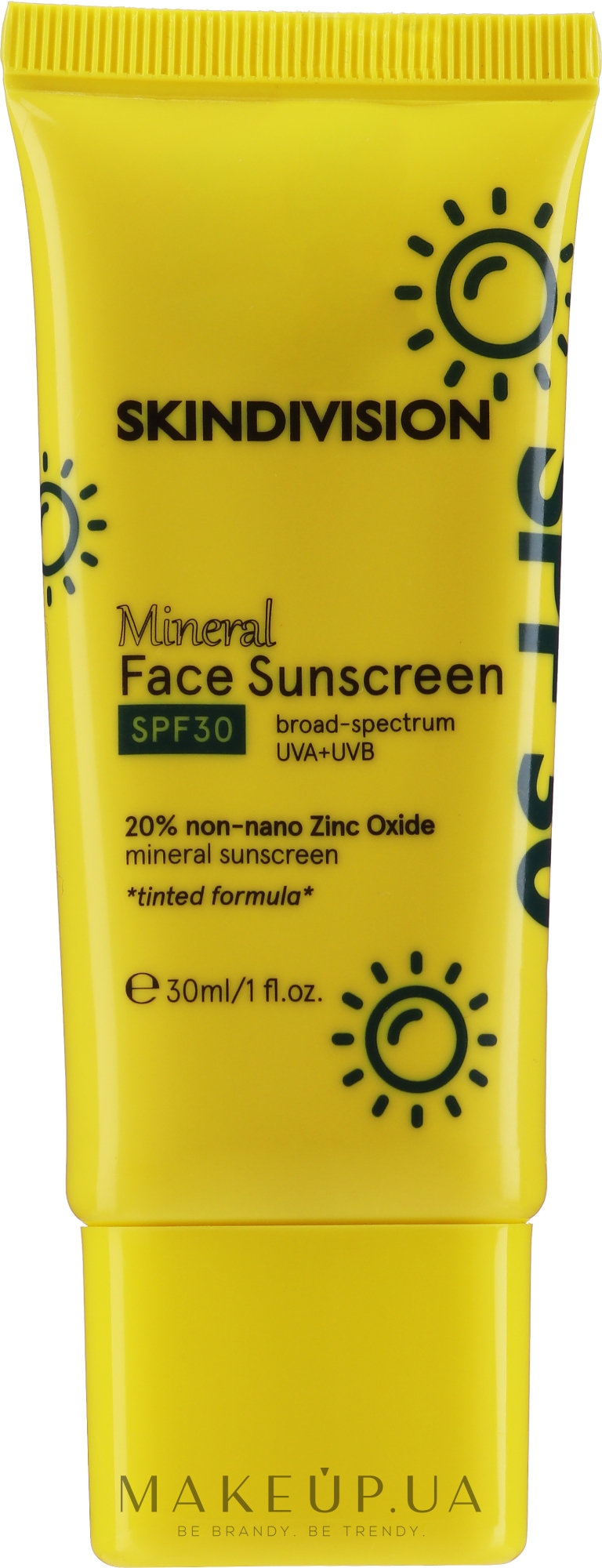 Сонцезахисний крем для обличчя - SkinDivision Face Sunscreen SPF30 — фото 30ml