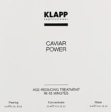 Парфумерія, косметика Набір - Klapp Caviar Power Treatment (peel/6g + f/conc/3,5ml + f/mask/10ml)