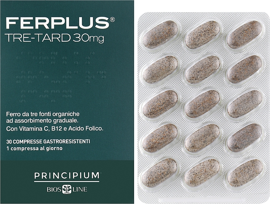 Пищевая добавка "ФерПлюс тройного действия" - BiosLine Principium FerPlus Tre-Tard — фото N2