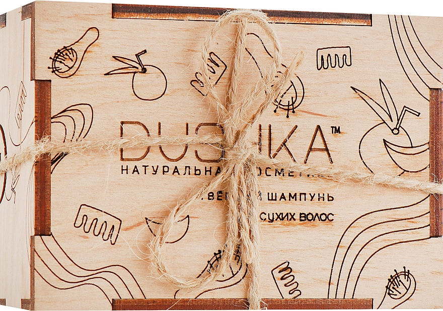 Твёрдый шампунь для сухих волос - Dushka 