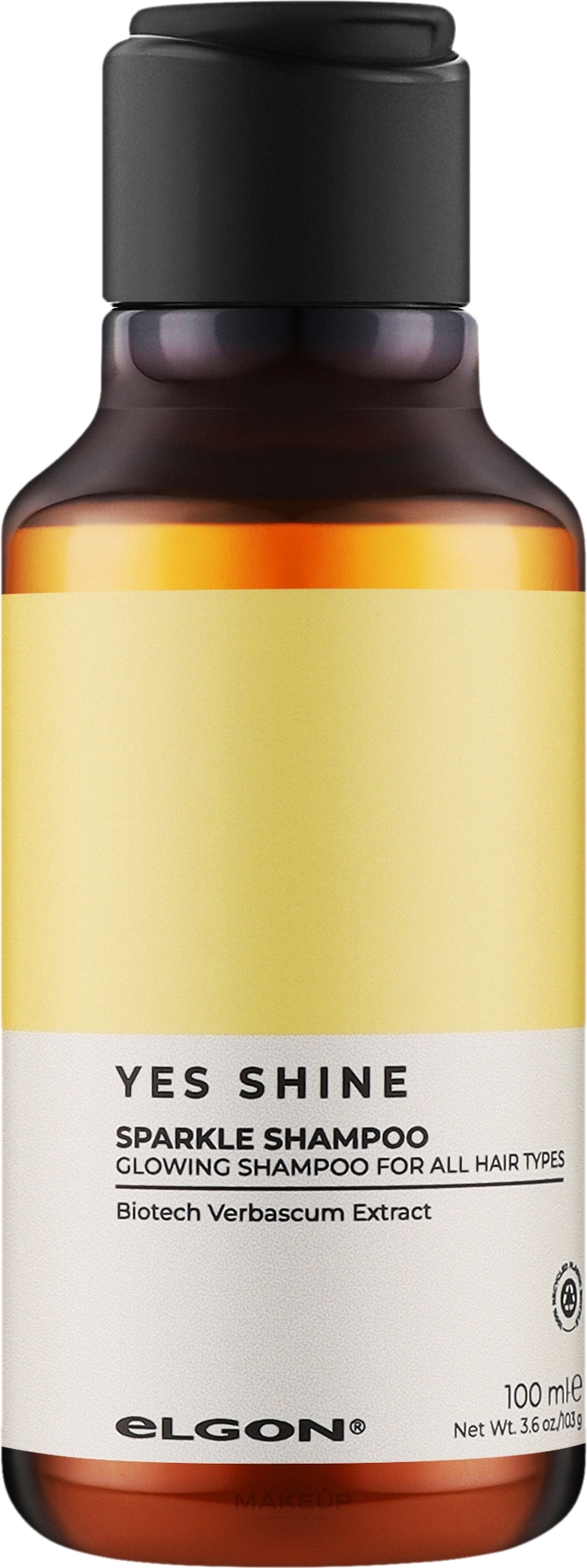 Шампунь для блеска волос - Elgon Yes Shine Sparkle Shampoo — фото 100ml