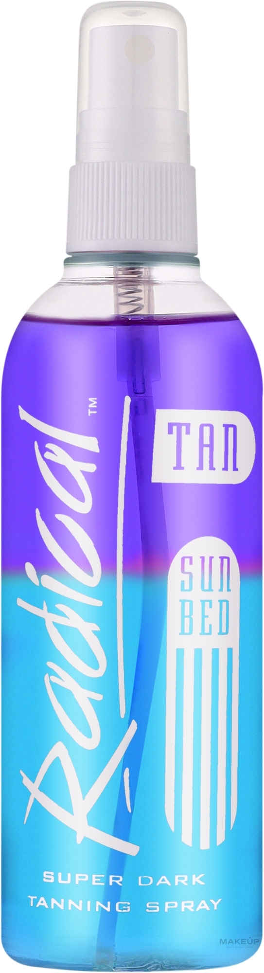 Спрей для солярия для интенсивного загара - Radical Tan Super Dark Tanning Spray  — фото 165ml