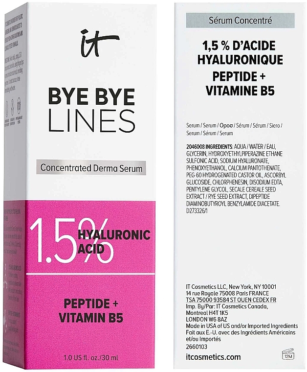 Сироватка з гіалуроновою кислотою - It Cosmetics Bye Bye Lines Hyaluronic Acid Serum — фото N2
