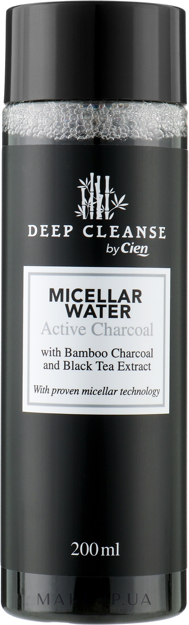 Міцелярна вода - Cien Deep Cleanse Active Charcoal Micellar Water — фото 200ml
