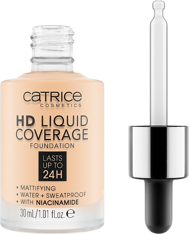 УЦЕНКА Жидкая тональная основа - Catrice HD Liquid Coverage Foundation * — фото N2
