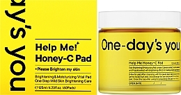 Тонер-диски для обличчя з прополісом і вітаміном С - One-Days You Help Me! Honey-C Pad — фото N2