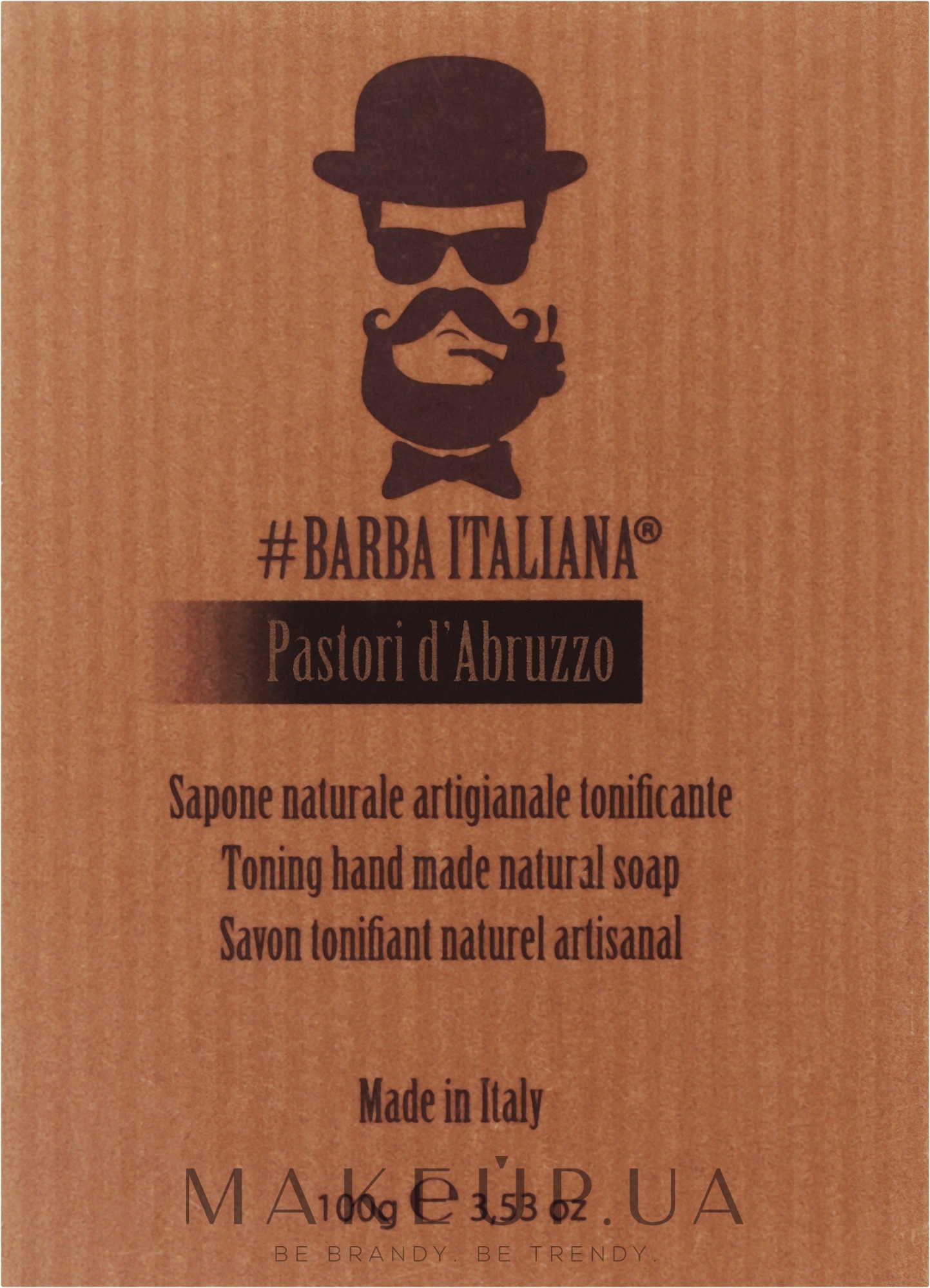 Натуральне мило-детокс - Barba Italiana Pastori d’abruzzo — фото 100g