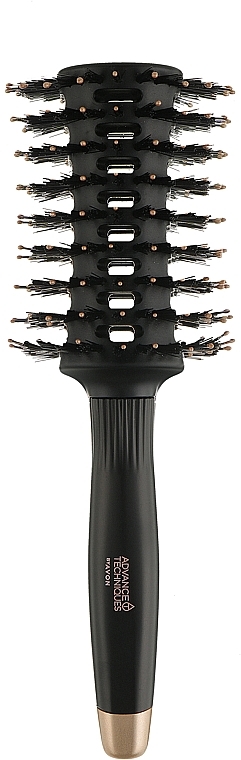 Профессиональная круглая расческа, черная - Avon Advance Techniques — фото N1